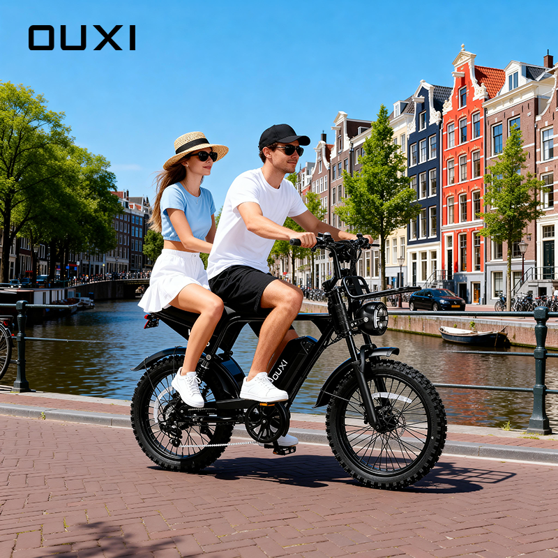 Couple riding Fat Tire E-Bike for Rent and Sale in Malta - BESycle
